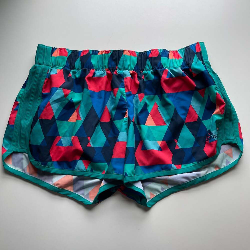 Adidas M10 Geometric Triangle Print Running Shorts